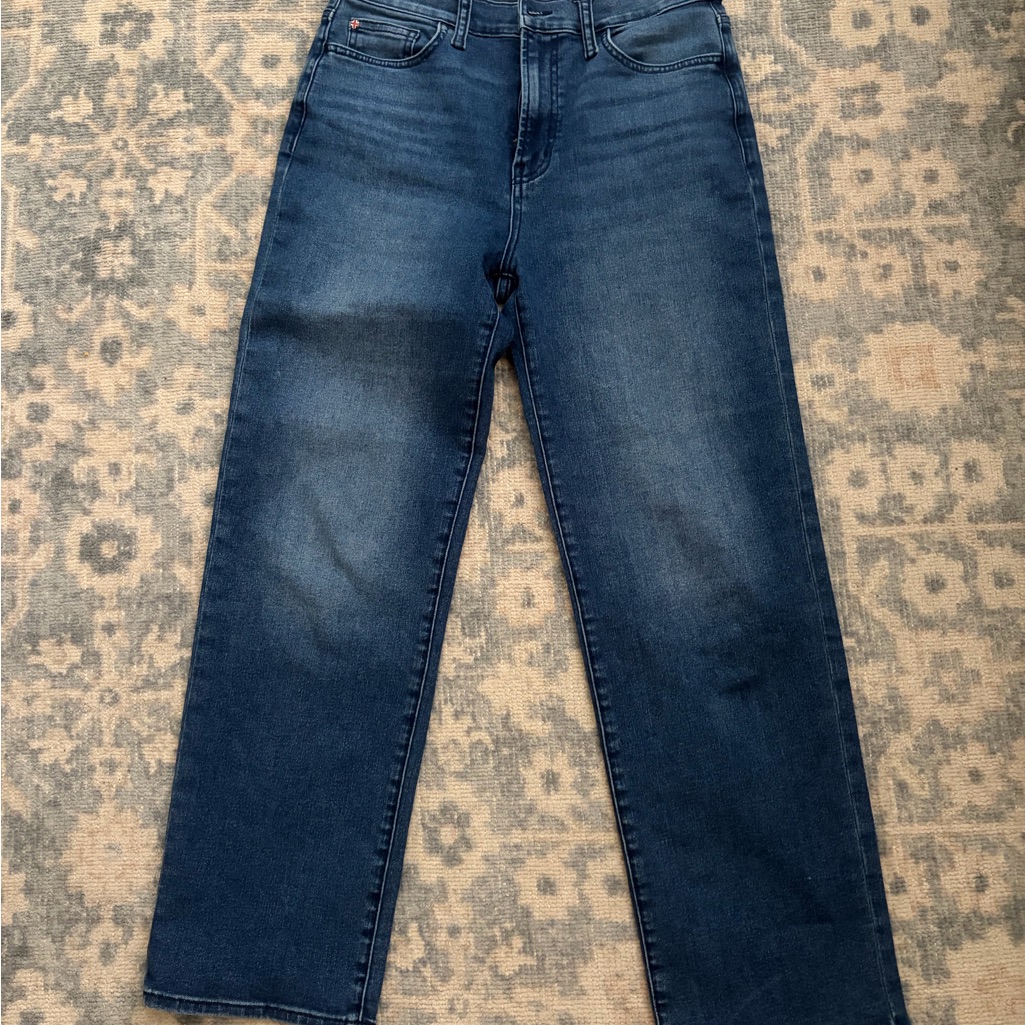 Women Dark Blue Straight-Leg Jeans